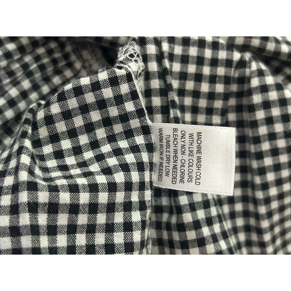 Sweet & Sunny Pineapple Gingham Peplum Top Womens Size Small - Picture 8 of 9